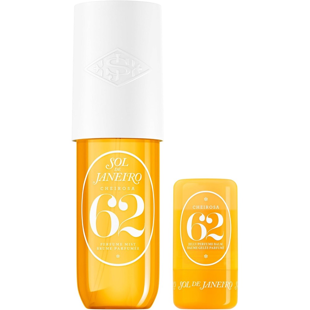 Sol de Janeiro Cheirosa 62 Fragrance Mist And Jelly Perfume Balm Duo Warm Gourmand Body Spray And Solid Fragrance
