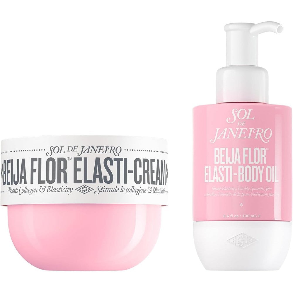 Sol de Janeiro Beija Flor Elasti-Cream and Body Oil Bundle Elasticity Boosting Duo Cheirosa 68 Scent Full Size