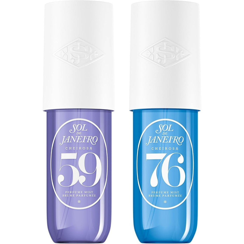 Sol de Janeiro Perfume Mist For All Duo Unisex Body Fragrance Spray Cheirosa 59 and 76 Set 3 Fluid Ounce Each