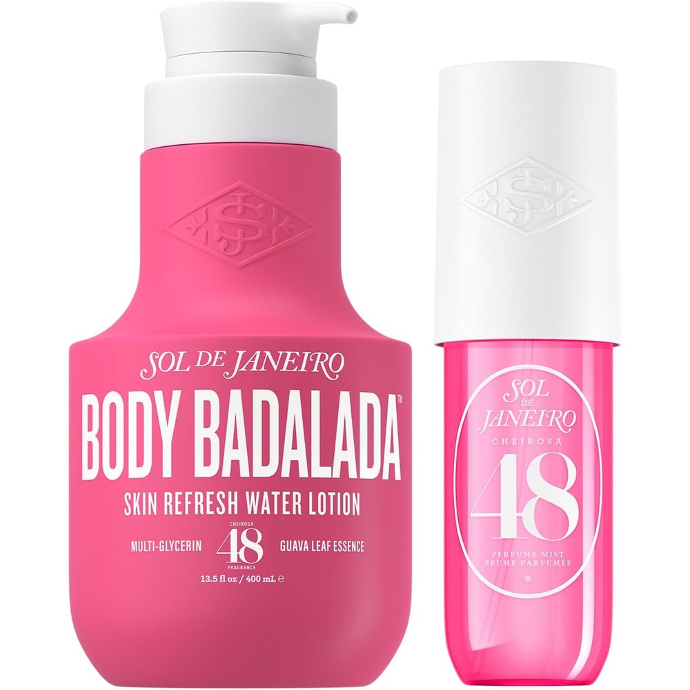 Sol de Janeiro Body Badalada Skin Refresh Water Lotion and Cheirosa 48 Perfume Mist Set 13.5 Fluid Ounce
