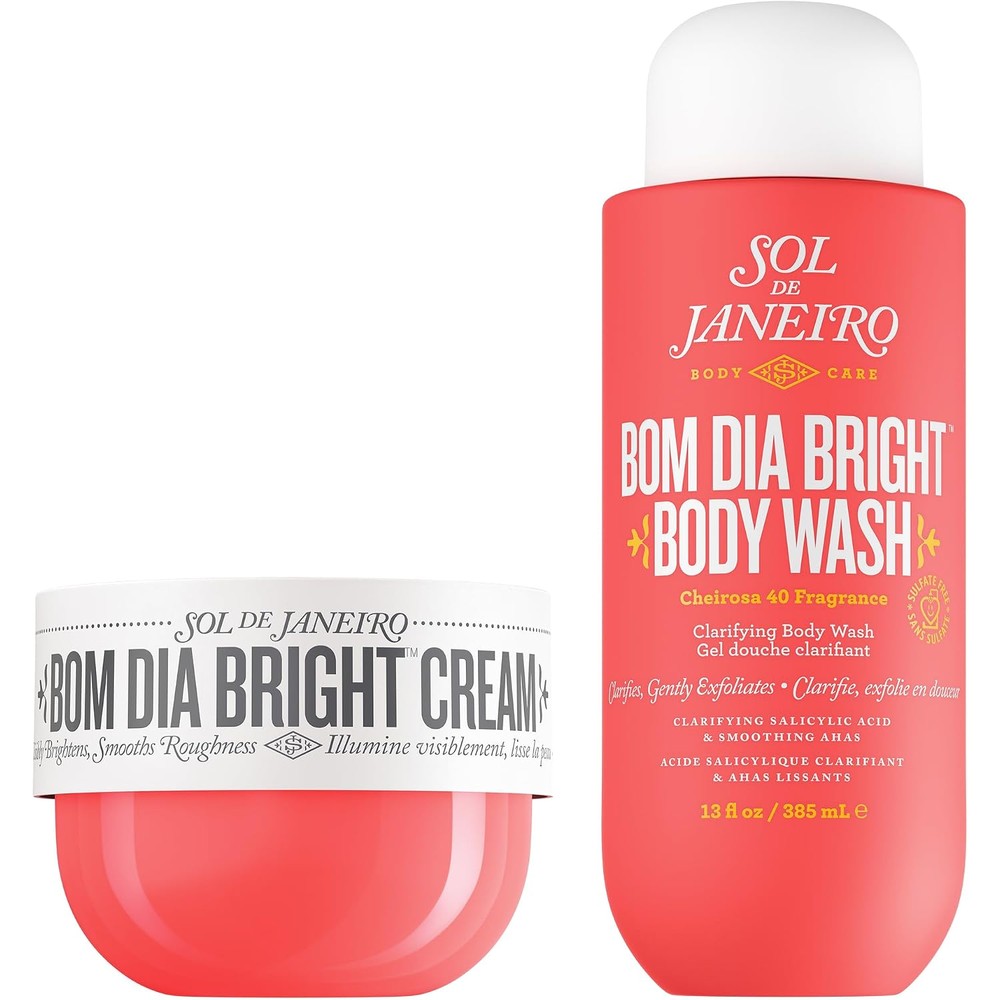Sol De Janeiro Bom Dia Bright Cream And Body Wash Full Size Duo Cheirosa 40 Scent