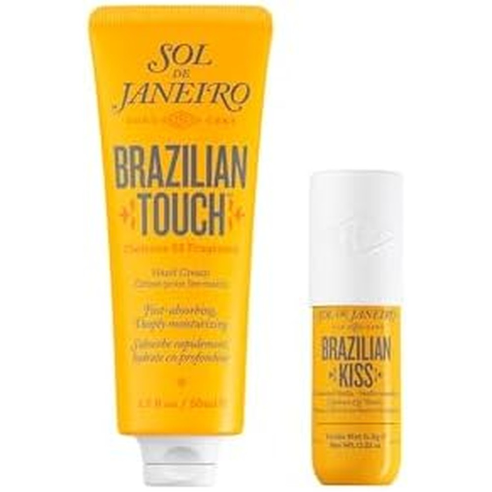 Sol de Janeiro Brazilian Touch Hand Cream And Brazilian Kiss Cupuacu Lip Butter Travel Size Duo