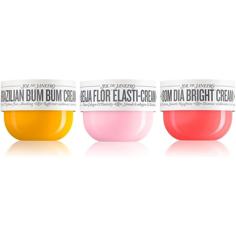 Sol De Janeiro Ultimate Body Cream Bundle Visibly Tighten Brighten And Plump Amazon Exclusive Three Piece Body Lotion Set
