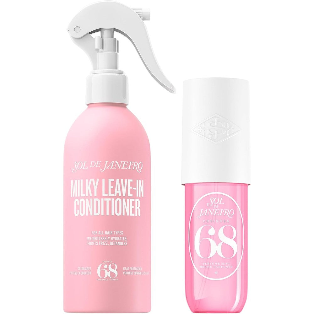 Sol De Janeiro Cheirosa 68 Milky Leave In Conditioner And Hair And Body Perfume Mist Duo Scented Fragrance Set