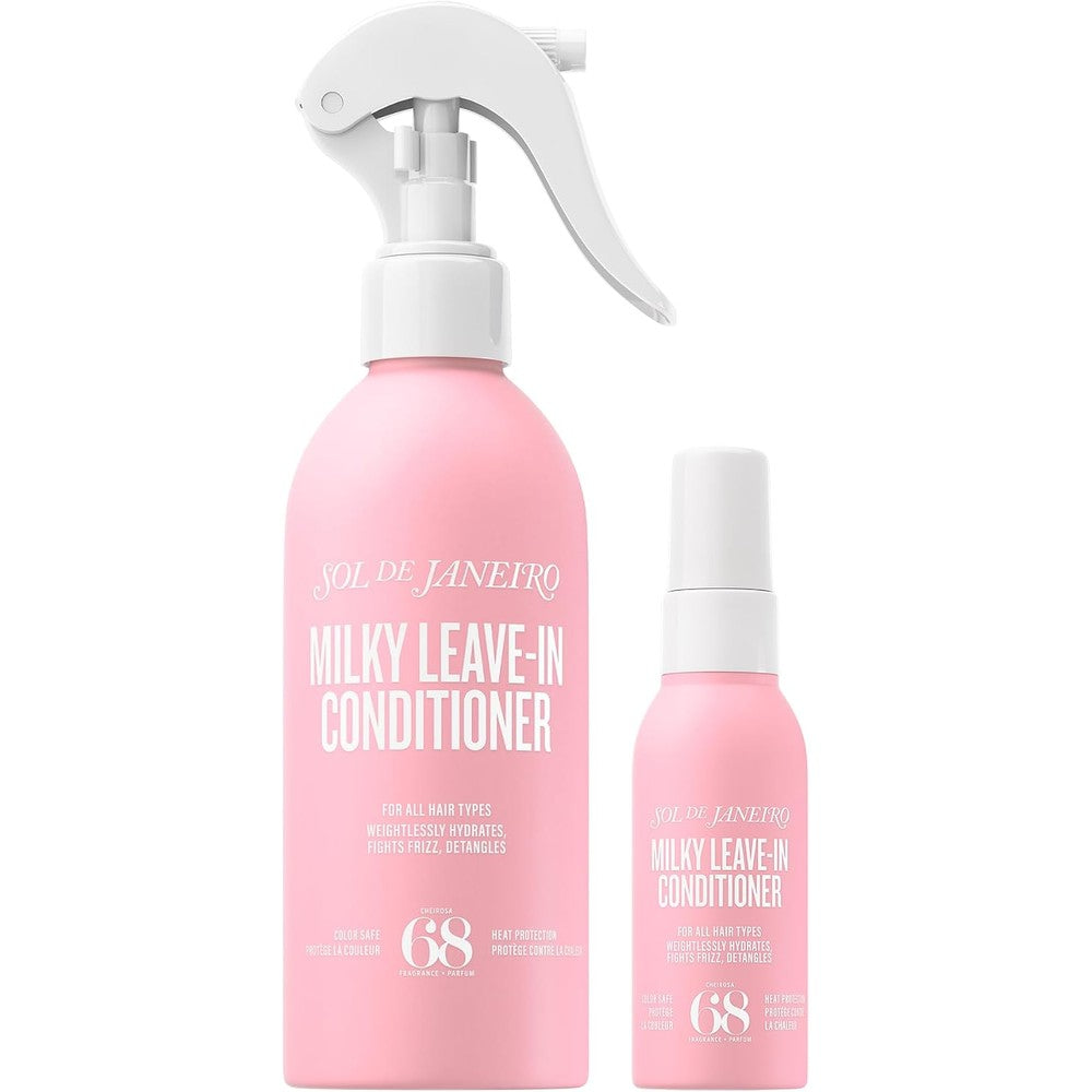 Sol de Janeiro Milky Leave-In Conditioner Cheirosa 68 Home and Away Hair Hydration Bundle 210 Milliliters and 60 Milliliters