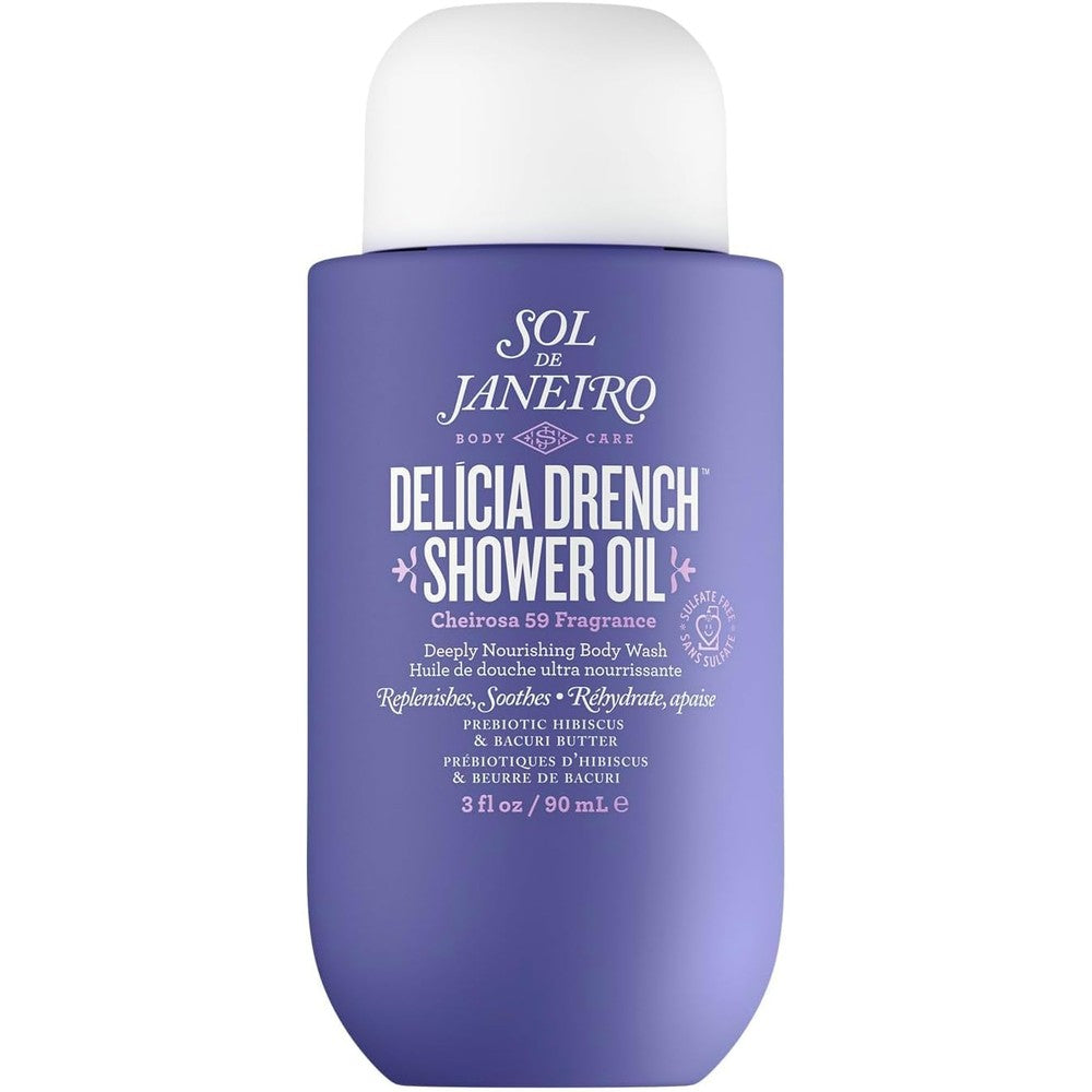 Sol De Janeiro Delicia Drench Shower Oil Deeply Nourishing Body Wash Cheirosa 59 Fragrance 90 Milliliters