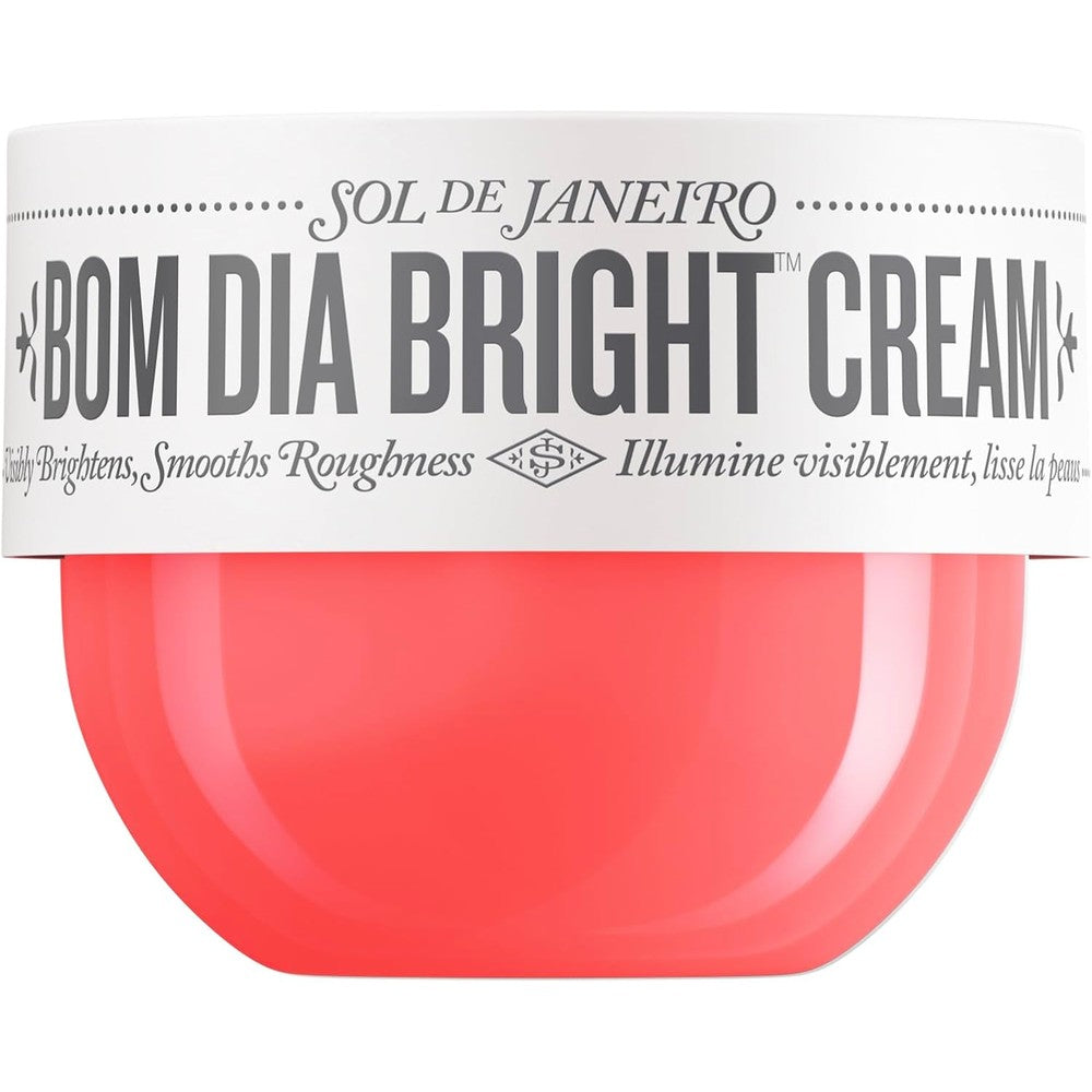 Sol De Janeiro Visibly Brightening And Smoothing Bom Dia AHA Body Cream With Vitamin C And Fruit AHAs For Daily Hydration And Exfoliation 2.5 Fluid...