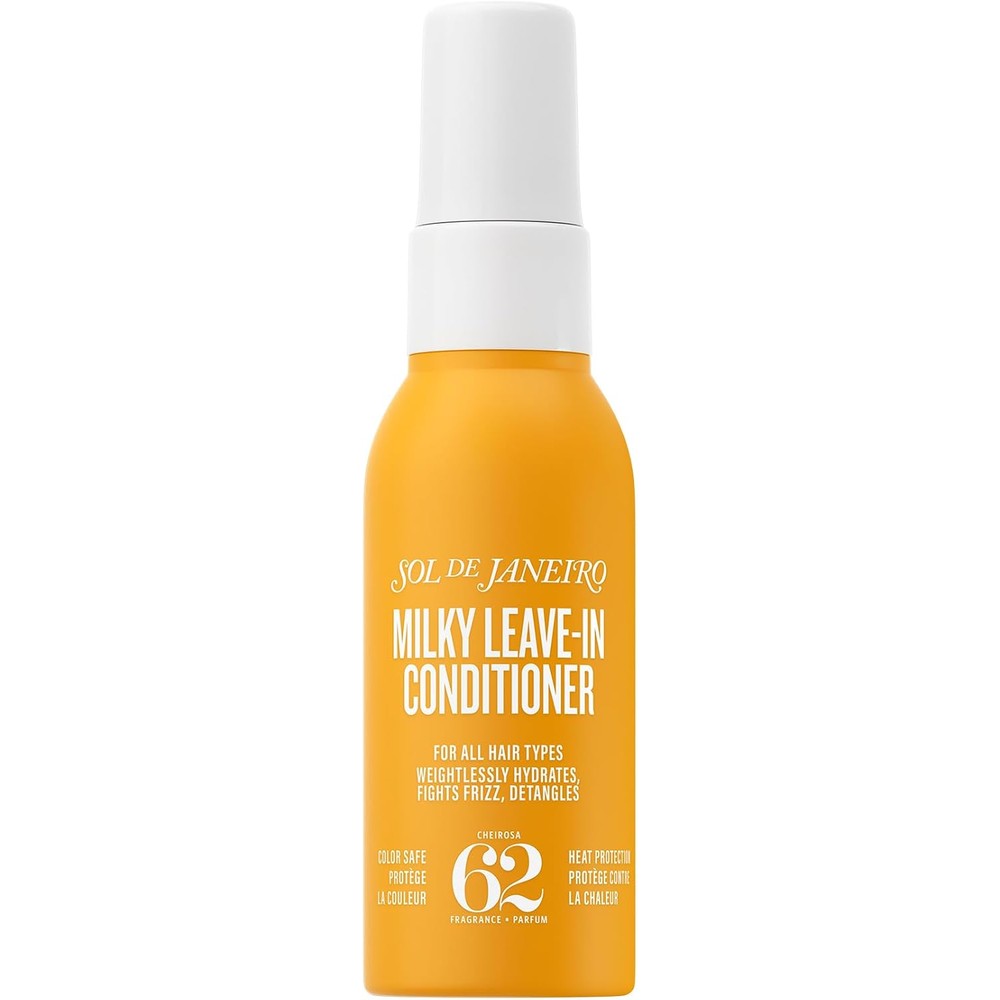 Sol de Janeiro Milky Leave-In Conditioner Heat Protection Spray For Hair Fights Frizz Detangles Vegan Formula 7.1 Fluid Ounce
