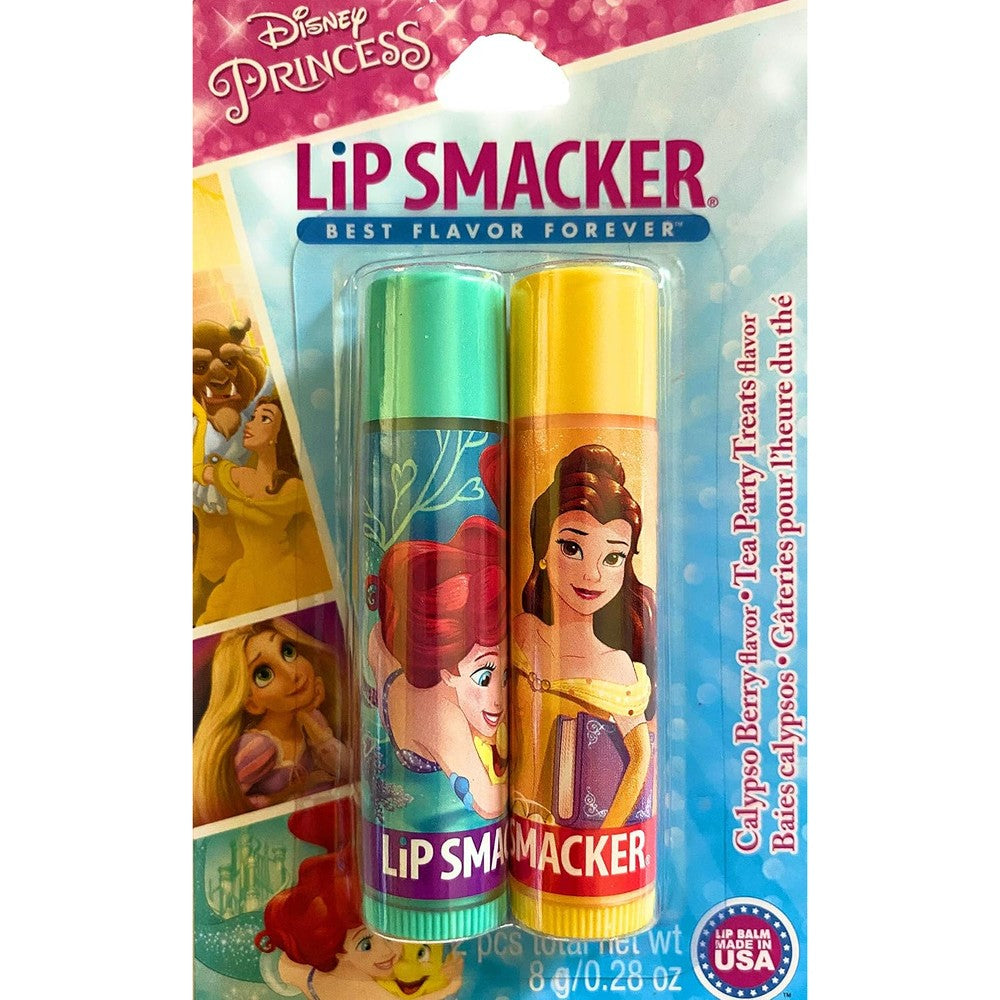 Lip Smacker Disney Princess Lip Balm Calypso Berry And Tea Party Treats Authentic USA Imported Moisturizing Lip Care