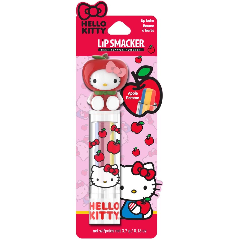 Lip Smacker Hello Kitty Fruity Lip Balm Apple Burst Tri Color Swirl 0.13 Ounce Stick