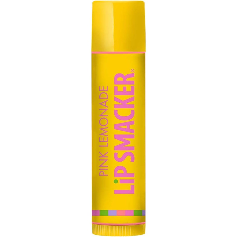 Lip Smacker Flavored Lip Balm Pink Lemonade Moisturizing Smoothing Soft Shine Hydrating Protecting Cruelty-Free 0.3 Ounce