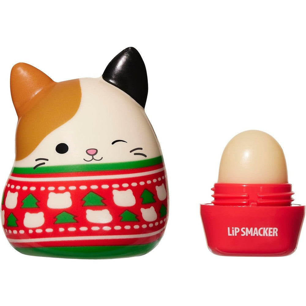 Lip Smacker Squishmallows Moisturizing Lip Balm Featuring Cam The Cat Soft Squishy Top Vanilla Flavor 0.2 Ounce