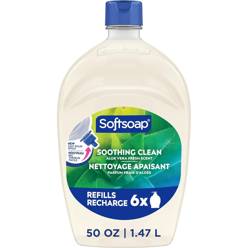 Softsoap Soothing Clean Moisturizing Liquid Hand Soap Refill With Aloe Vera Fresh Scent 50 Fluid Ounces