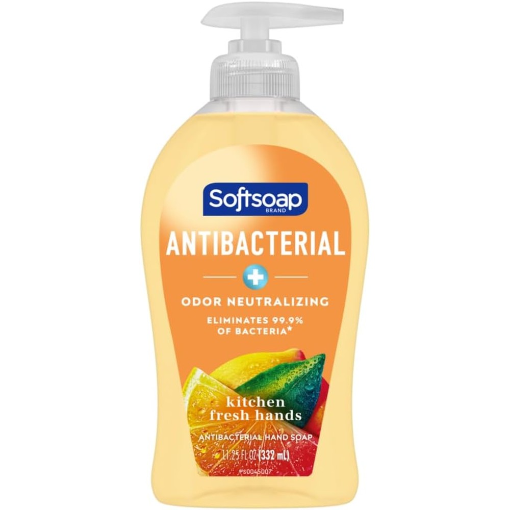Softsoap Antibacterial Kitchen Fresh Hands Liquid Hand Soap Crisp Citrus Scent 11.25 Fluid Ounce