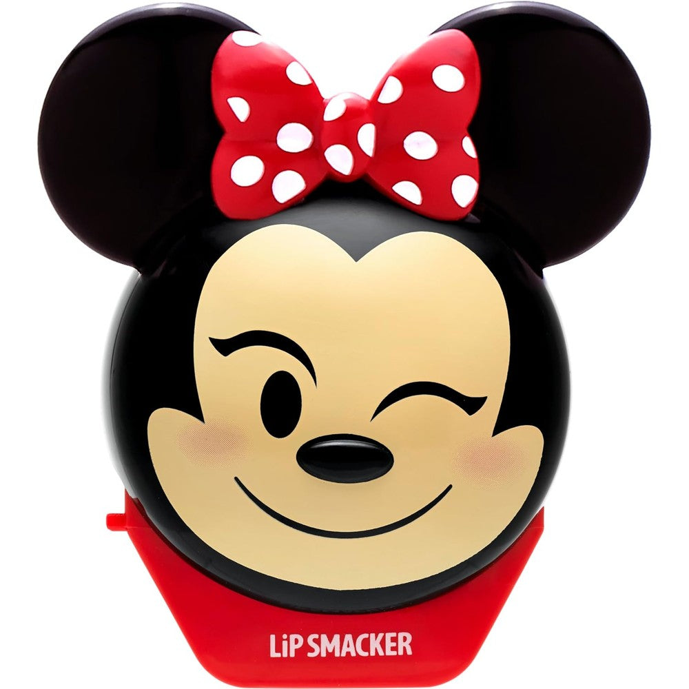 Lip Smacker Disney Minnie Mouse Emoji Lip Balm Strawberry Lemonade Flavored Clear For Kids 0.26 Ounce
