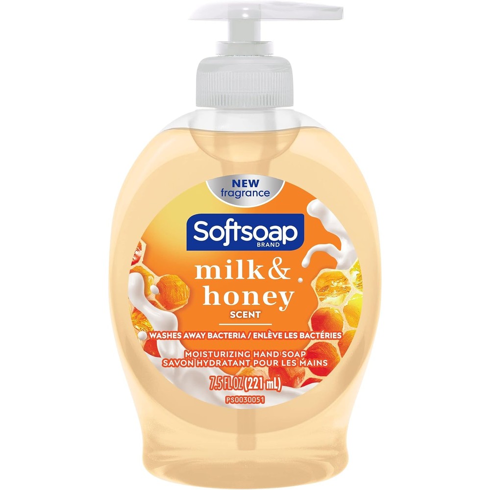 Softsoap Naturals Moisturizing Liquid Hand Soap With Milk And Golden Honey Scent, 7.5 Fluid Ounces Pump Bottle