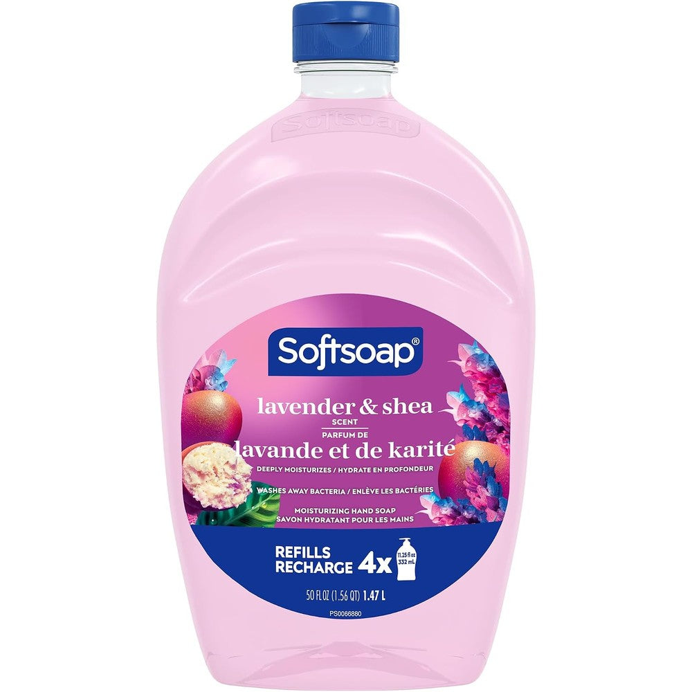 Softsoap Deeply Moisturizing Liquid Hand Soap Refill Lavender And Shea Butter 50 Fluid Ounce
