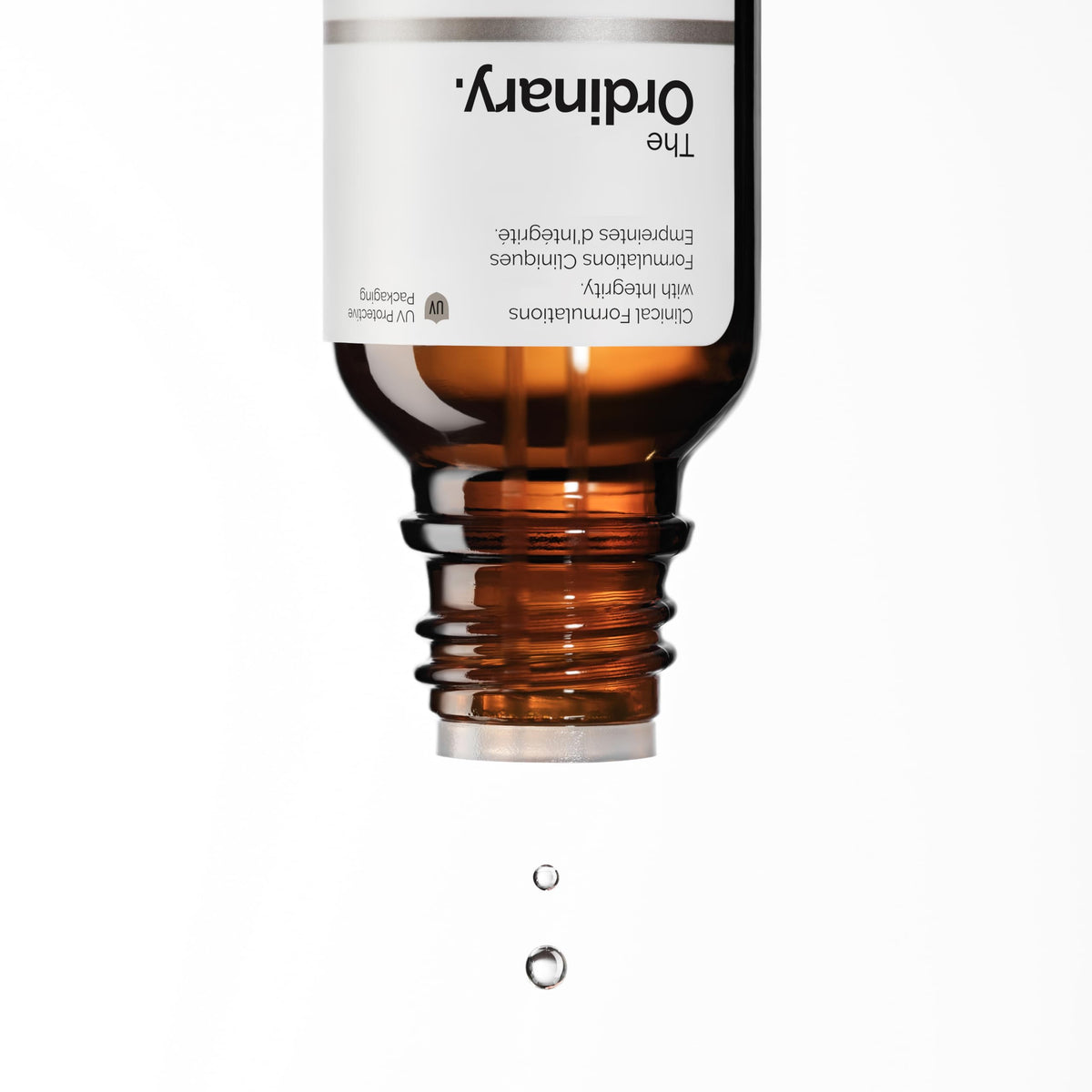 The Ordinary Volufiline 92% water-free oil-like serum texture with dropper