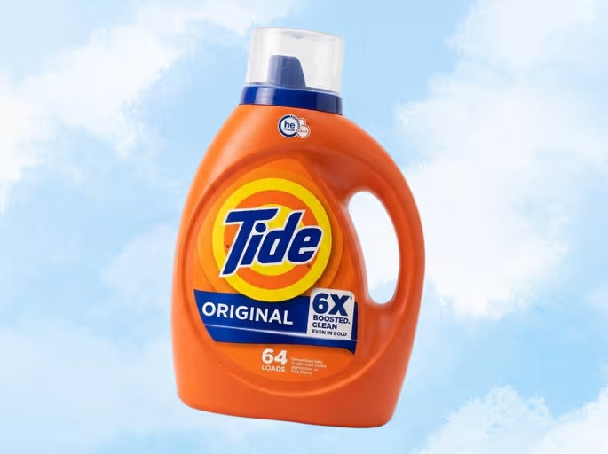 Orange Tide laundry detergent bottle — USA household supplies at Dropy India